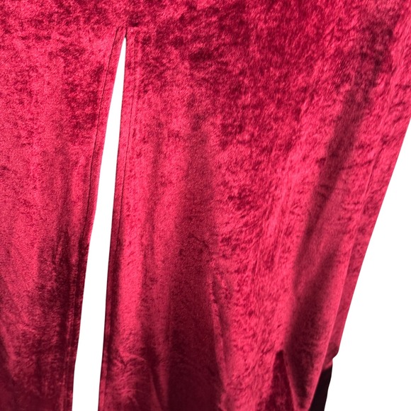 Baltic Born Tatiana Velvet Maxi Dress Merlot Formal Gown Party Evening Sz Lg - Picture 6 of 13